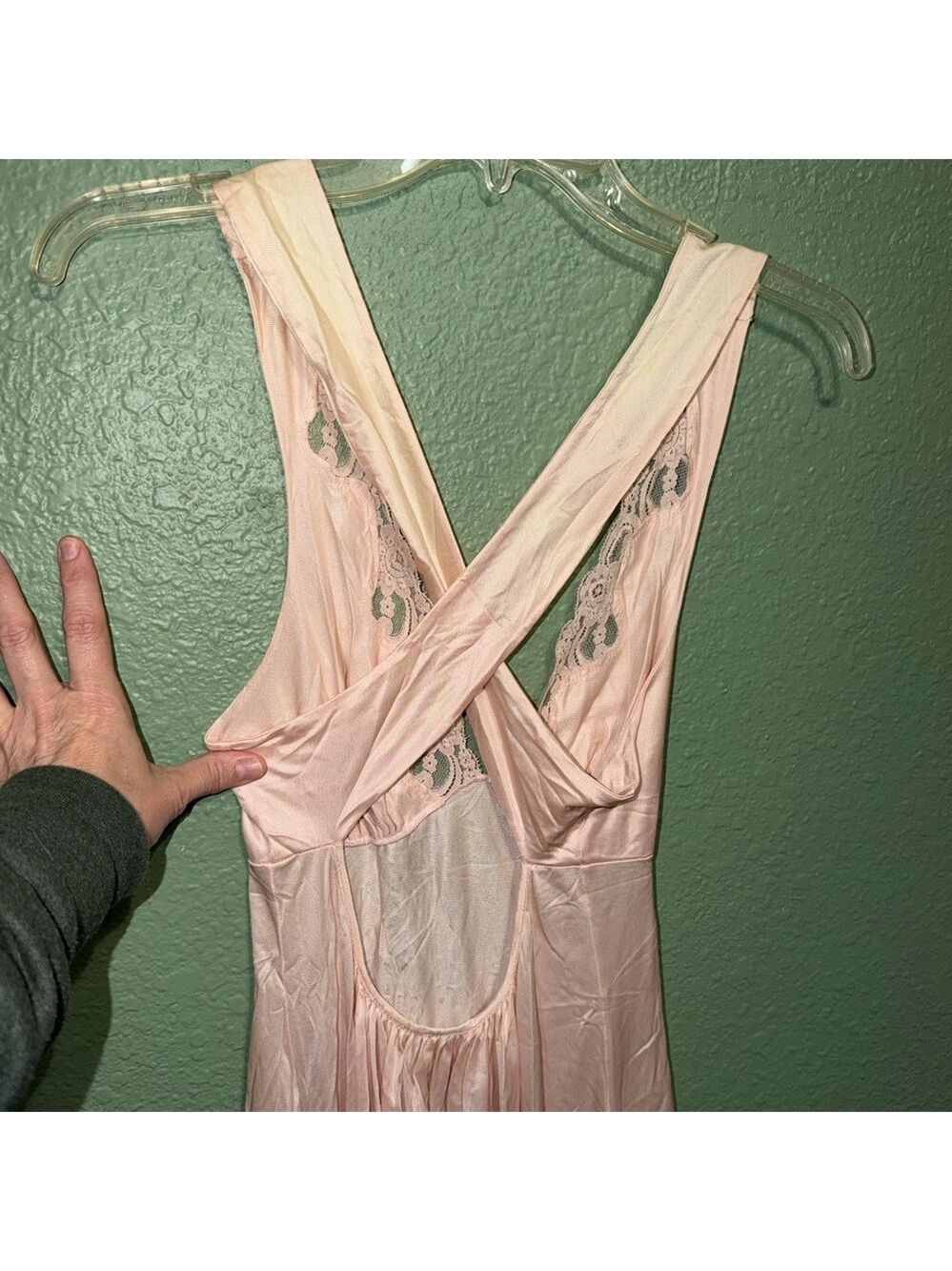 Vintage Lace Evening Gown Slip Dress - Picture 5 of 10